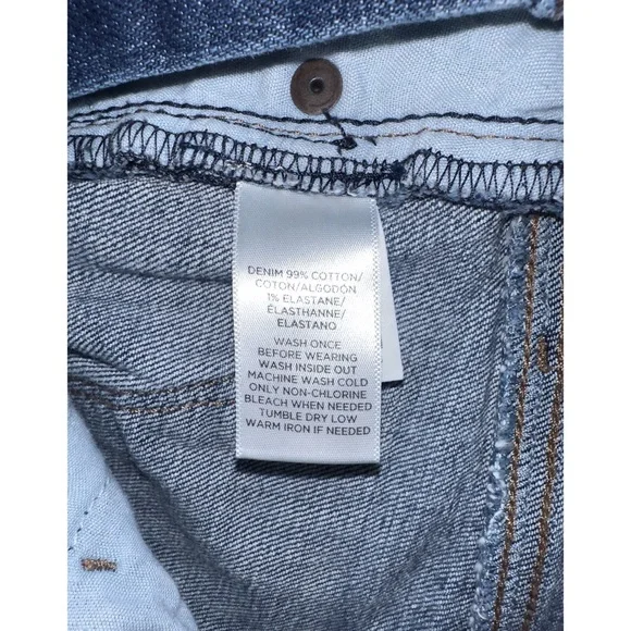 Ann Taylor Loft Women’s Dark Wash Denim Relaxed Fit Skinny Jean Size 26/2 - Picture 11 of 12